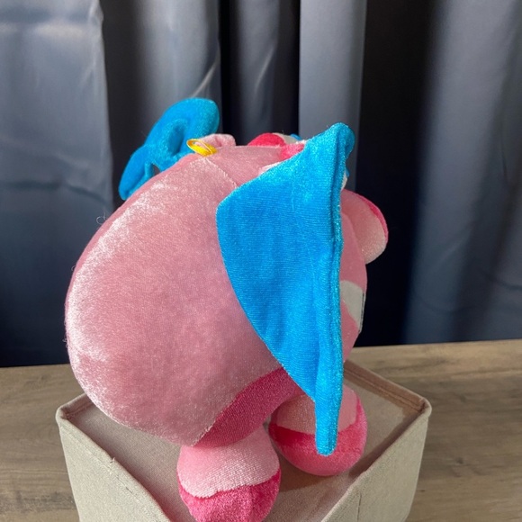 Classic Toy Co Plush Colorful Smiling Flying Pig, Pink and Blue. - Picture 5 of 8
